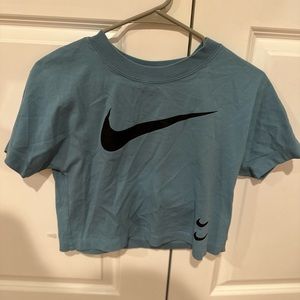 Teal Nike crop top